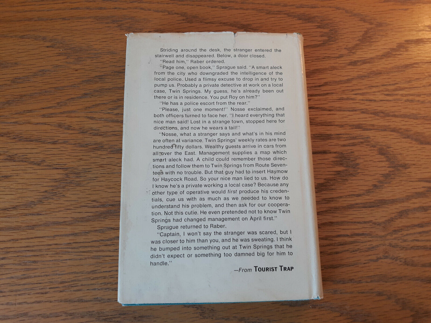 Tourist Trap Ted Stratton 1975 Hardcover Dust Jacket G. P. Putnam's Sons