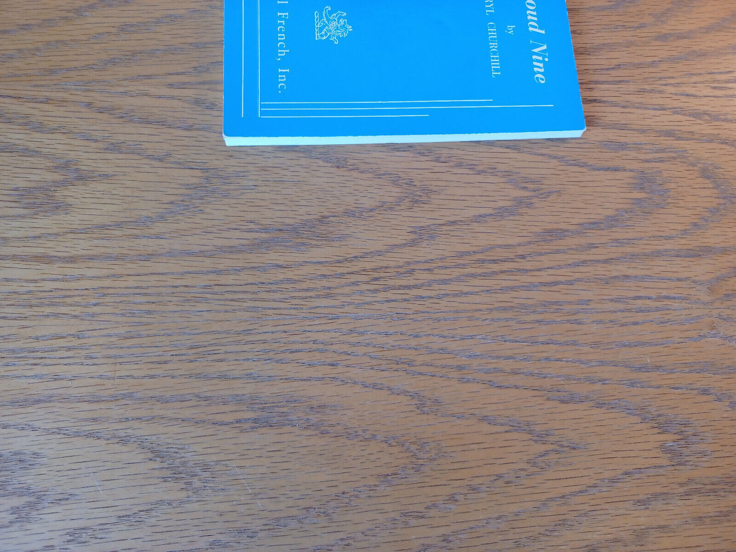 Cloud Nine Caryl Churchill 1979 Samuel French Paperback
