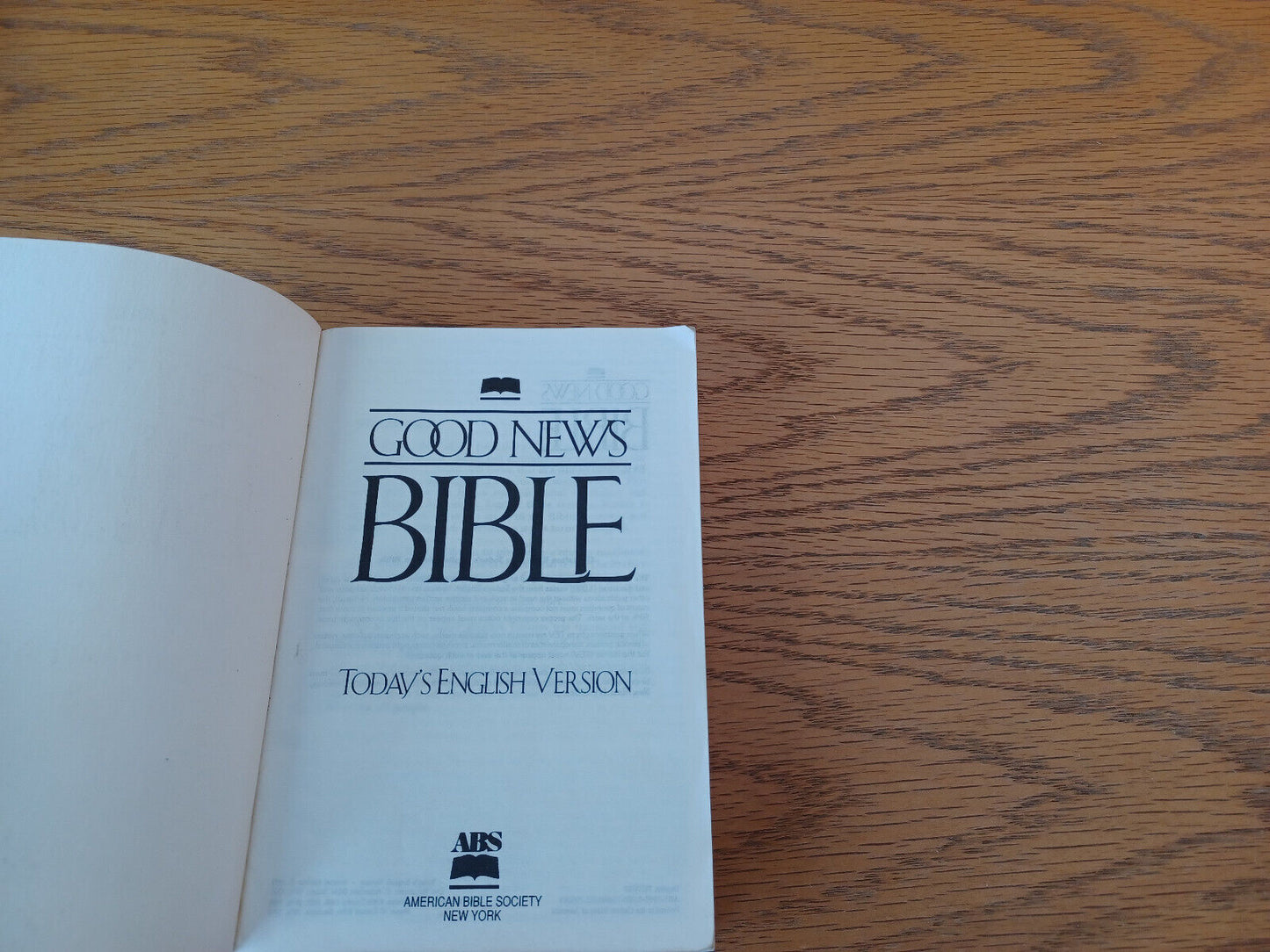 Good News Bible Today's English Version 1993 Paperback American Bible Society