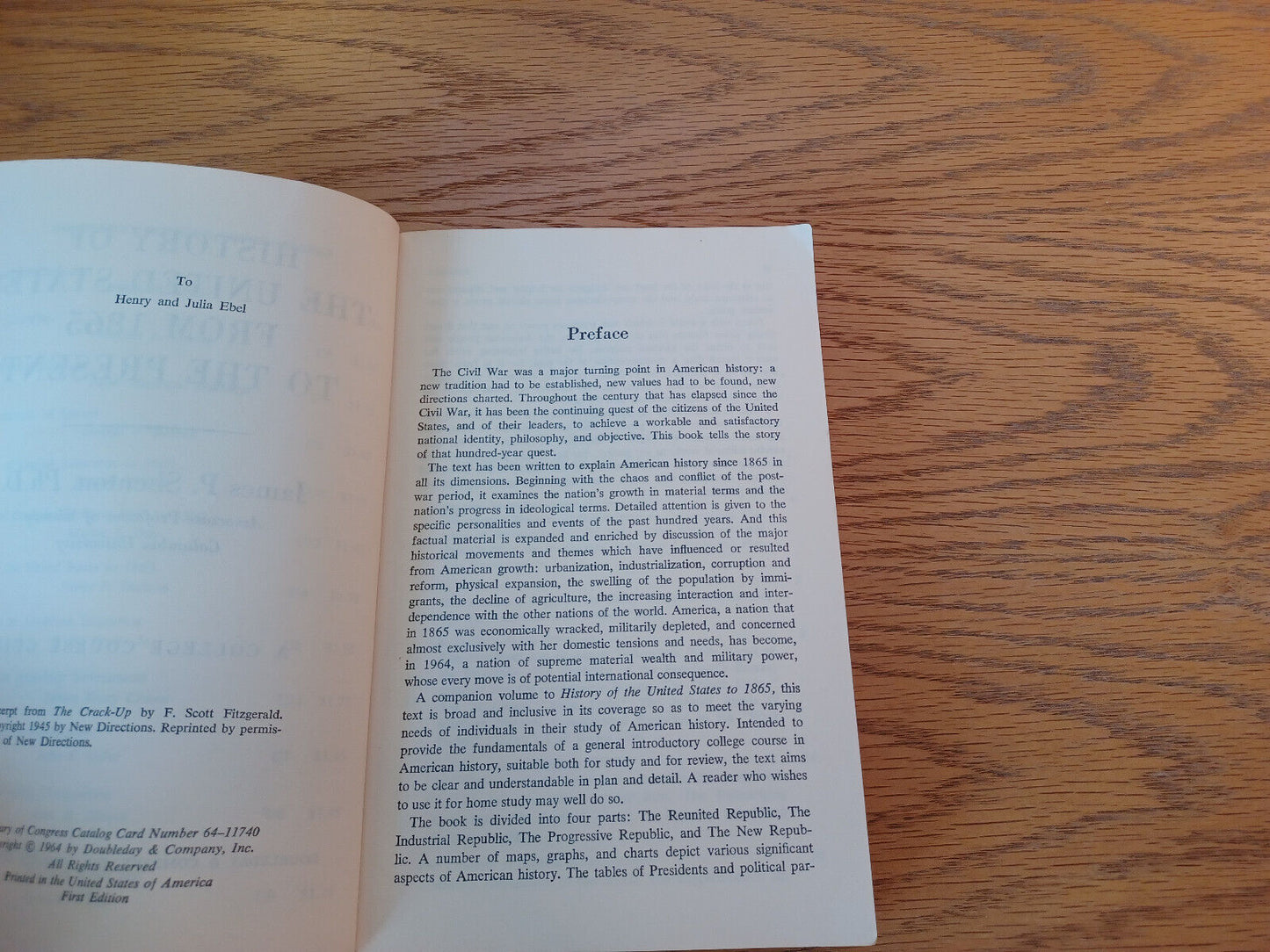 History Of The United States From 1865 To The Present James P Shenton 1964