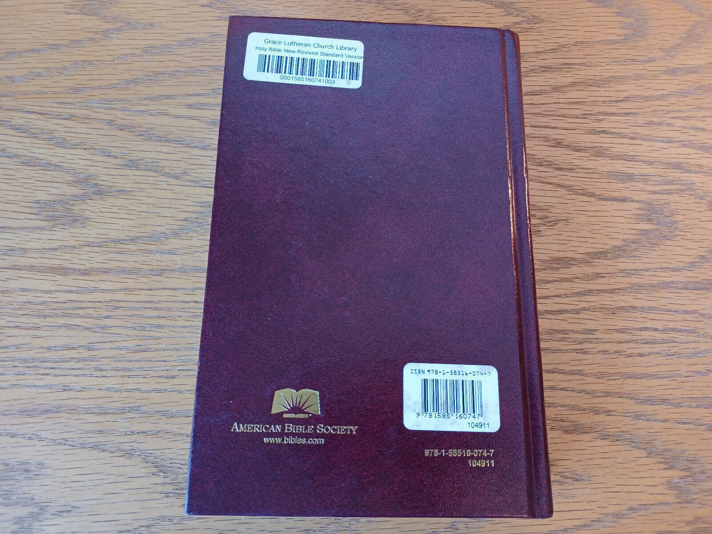 Holy Bible New Revised Standard Version American Bible Society Hardcover J