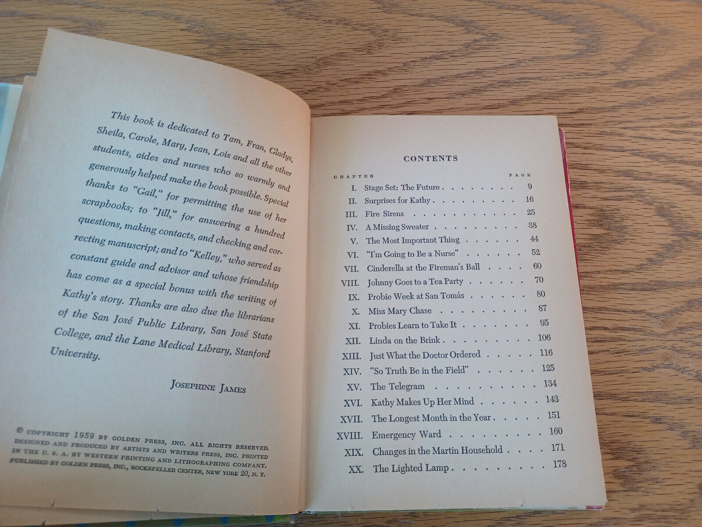 A Cap For Kathy Josephine James 1959 Hardcover Dust Jacket Golden Press