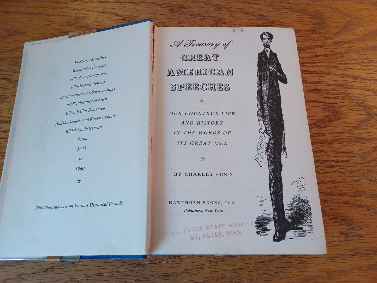 A Treasury Of Great American Speeches Charles Hurd 1959 1st Ed Hardcover Dust Ja