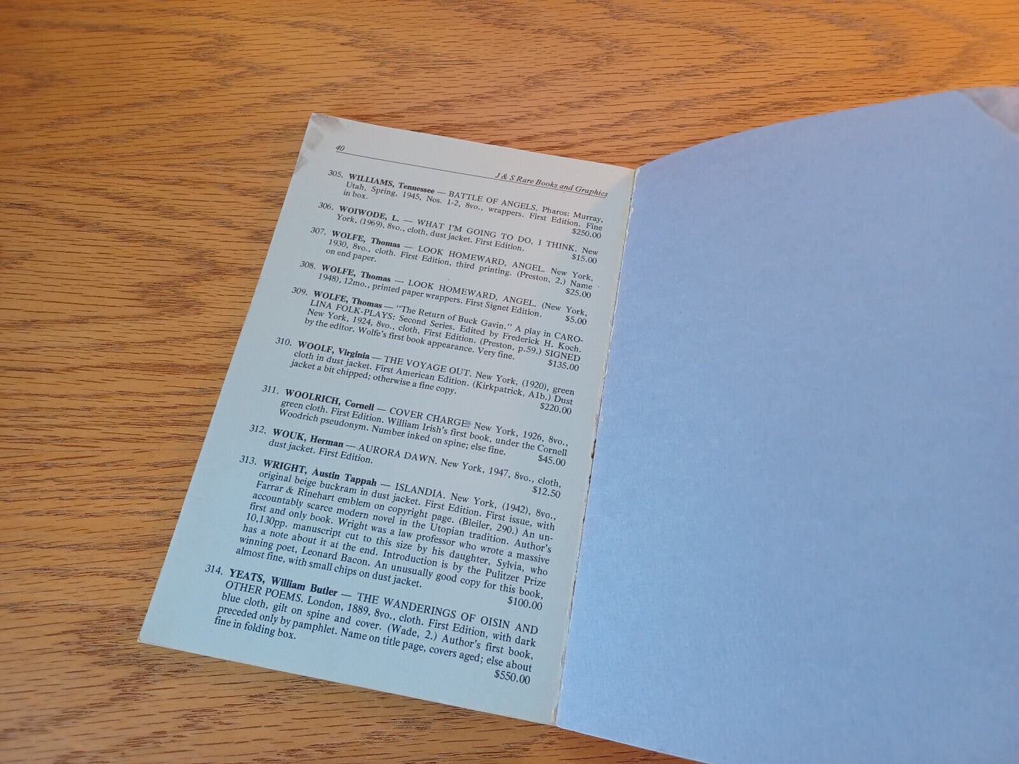 First Books Of American And British Authors J & S Catalogue 23