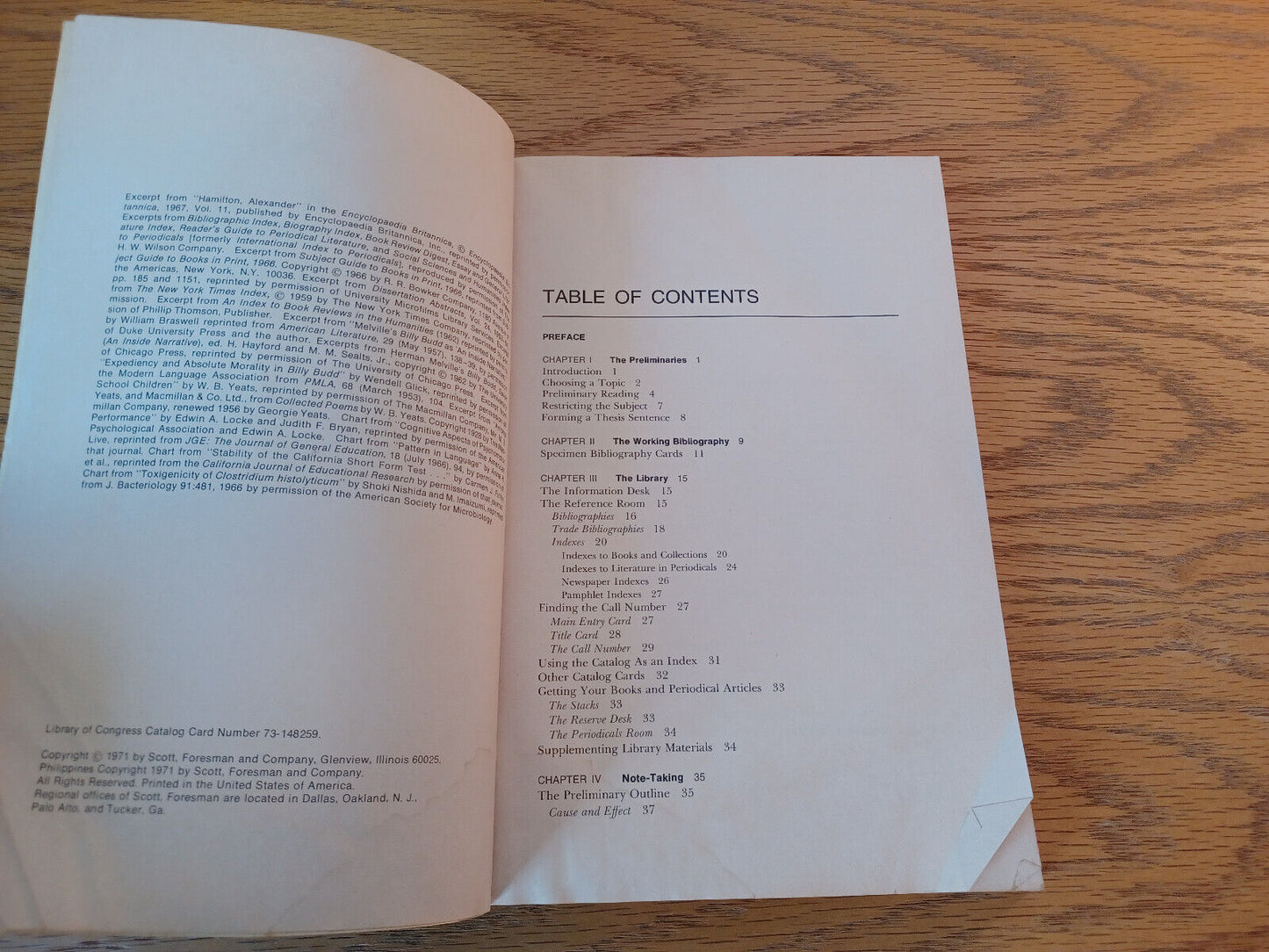 Writing Research Papers James D Lester 1971 Paperback Scott, Foresman