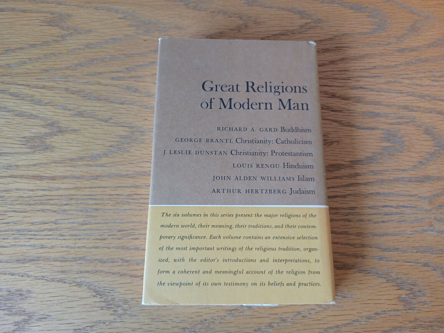 Buddhism Richard A Gard 1962 Hardcover Dust Jacket George Braziller