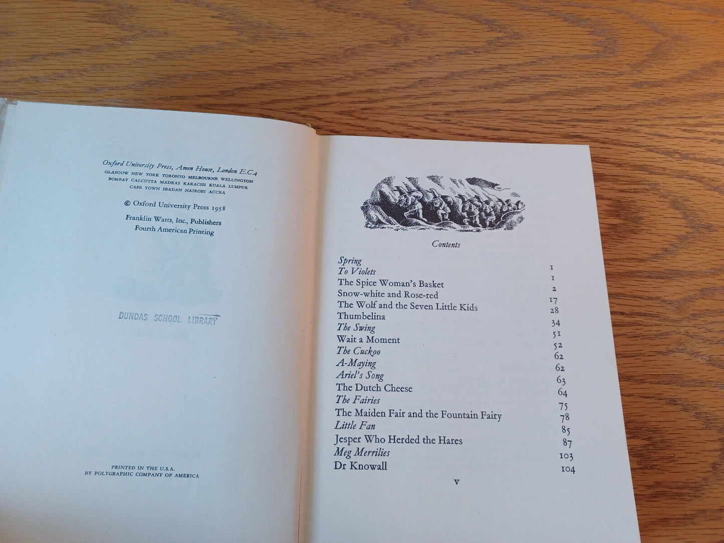 A Ring Of Tales Kathleen Lines 1958 Hardcover Franklin Watts