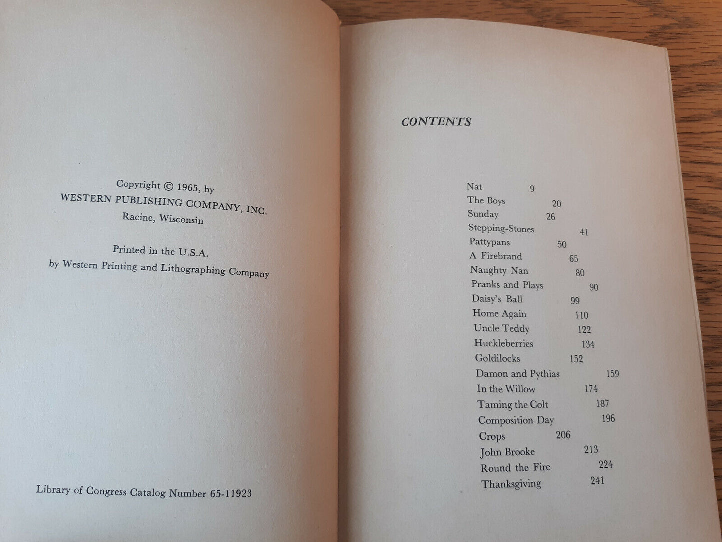 Little Men Louisa May Alcott Whitman 1965 Hardcover