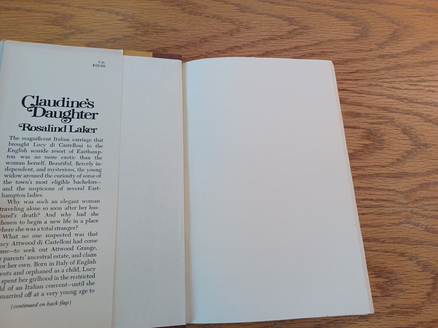 Claudine's Daughter Rosalind Laker 1979 1st Ed Hardcover Dust Jacket Doubleday