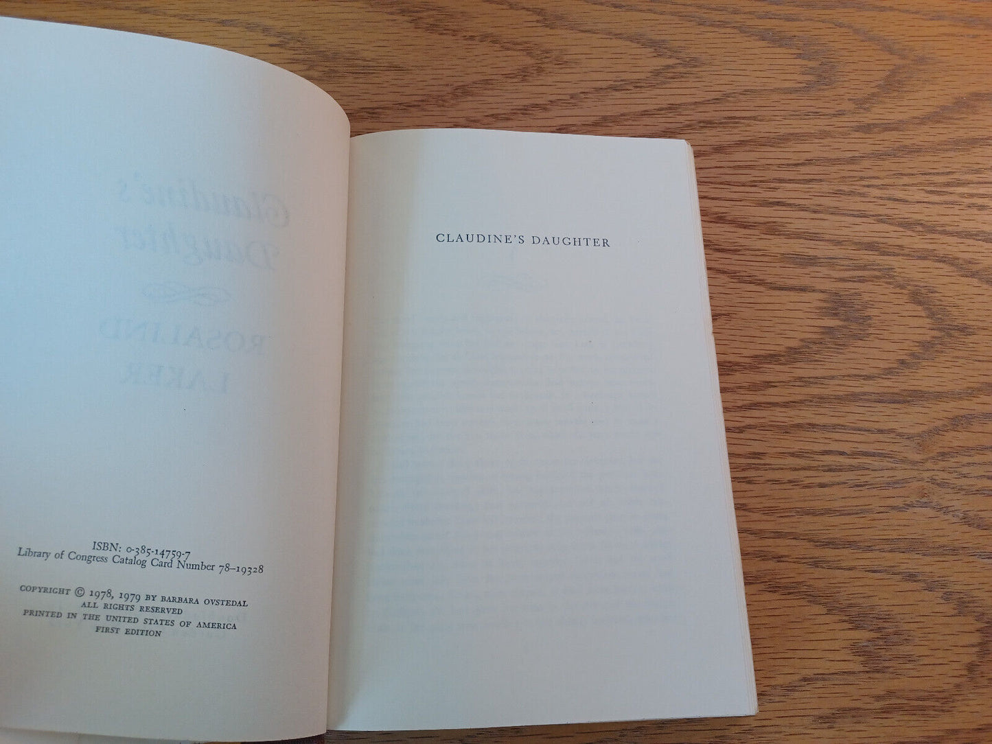 Claudine's Daughter Rosalind Laker 1979 1st Ed Hardcover Dust Jacket Doubleday