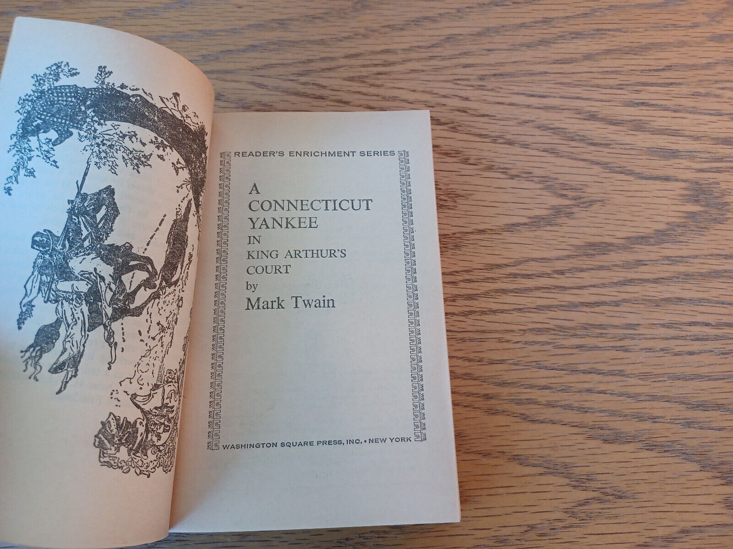 A Connecticut Yankee In King Arthur's Court Mark Twain 1963 Washington Square Pr