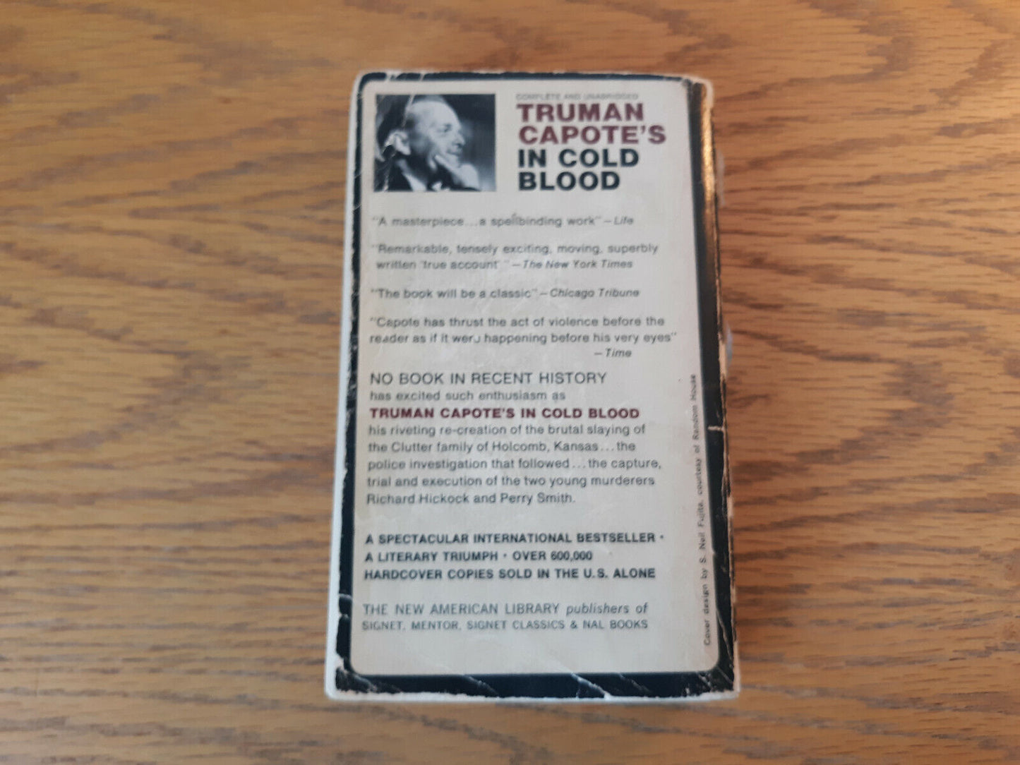 In Cold Blood Truman Capote 1965 Signet Paperback New American Library