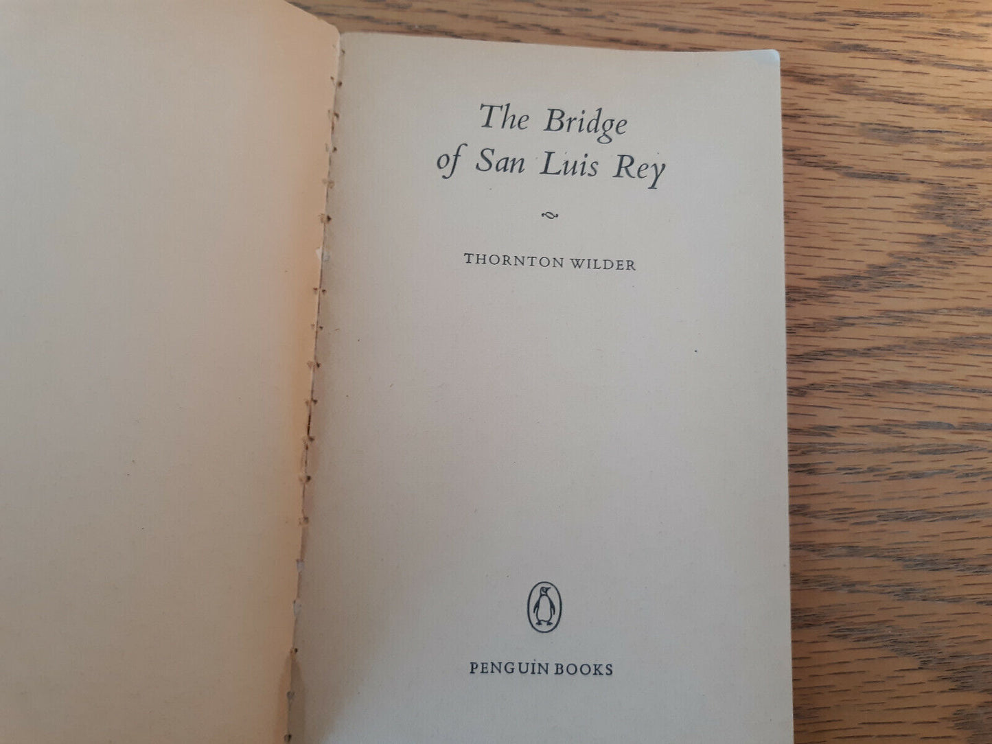 The Bridge Of San Luis Rey Thornton Wilder 1966 Penguin Books Paperback