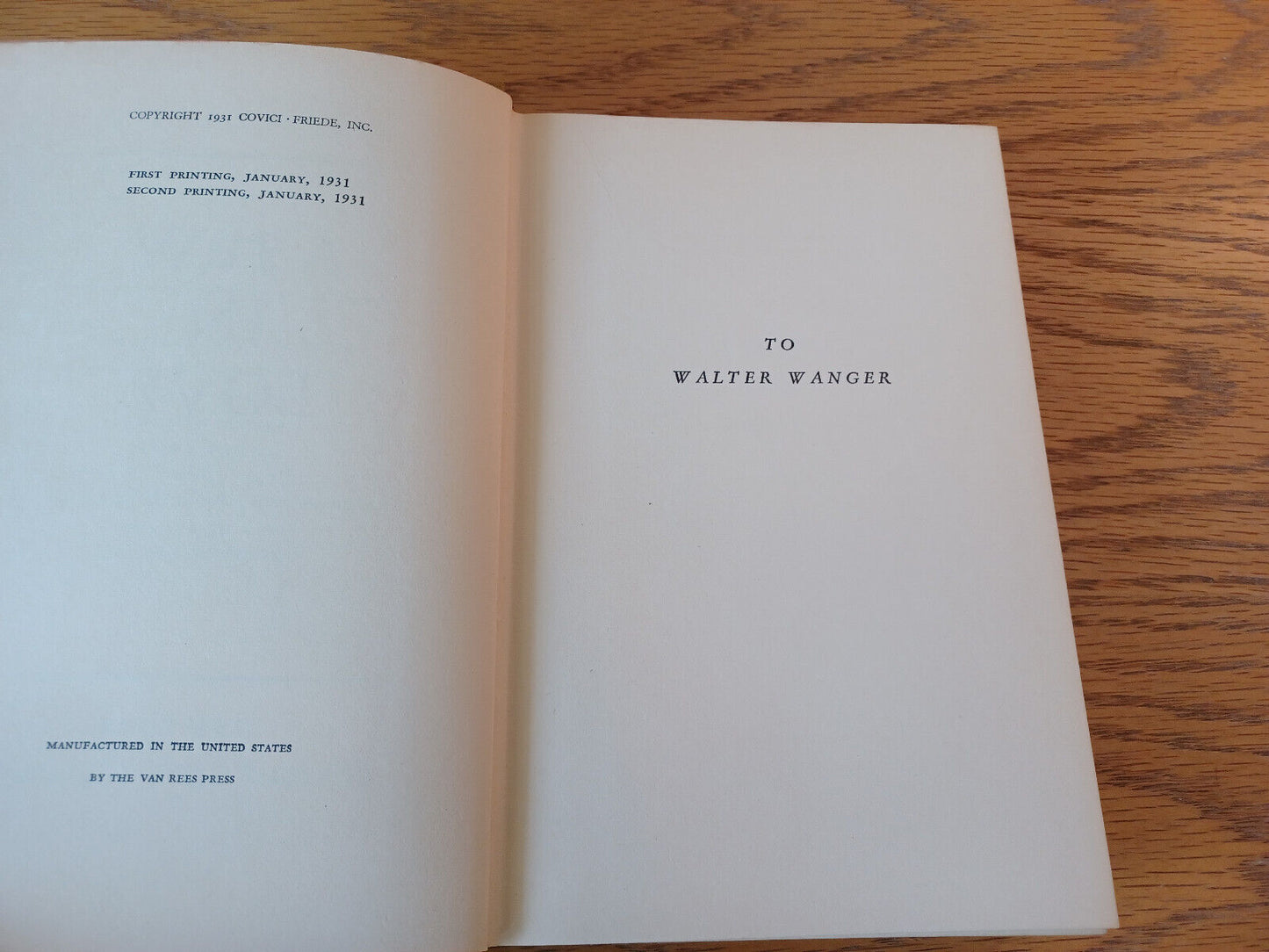 A Jew In Love Ben Hecht 1931 Hardcover Covici Friede