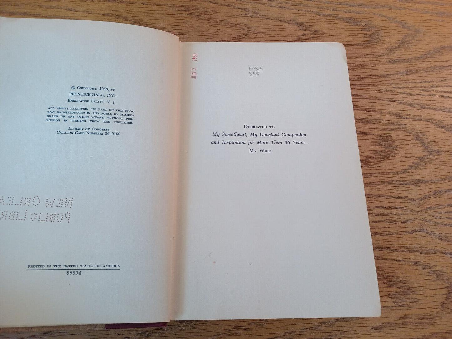 Successful Public Speaking For Salesmen Harry Simmons 1956 Hardcover Prentice Ha