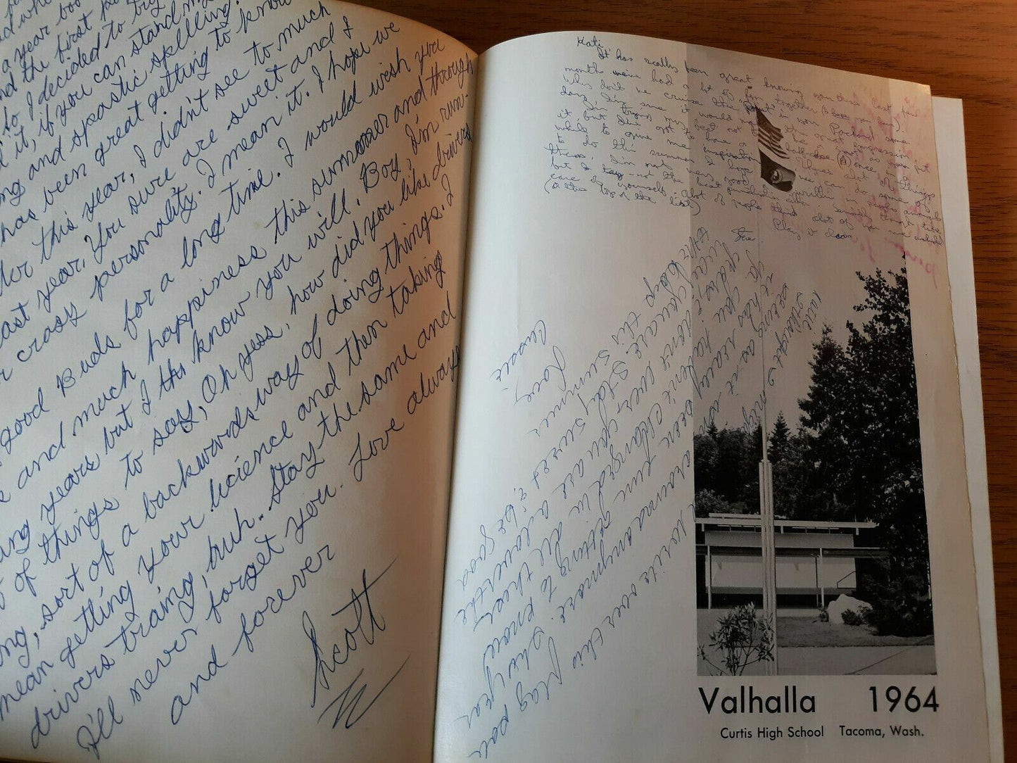 1964 Valhalla Curtis High School Tacoma Washington Yearbook