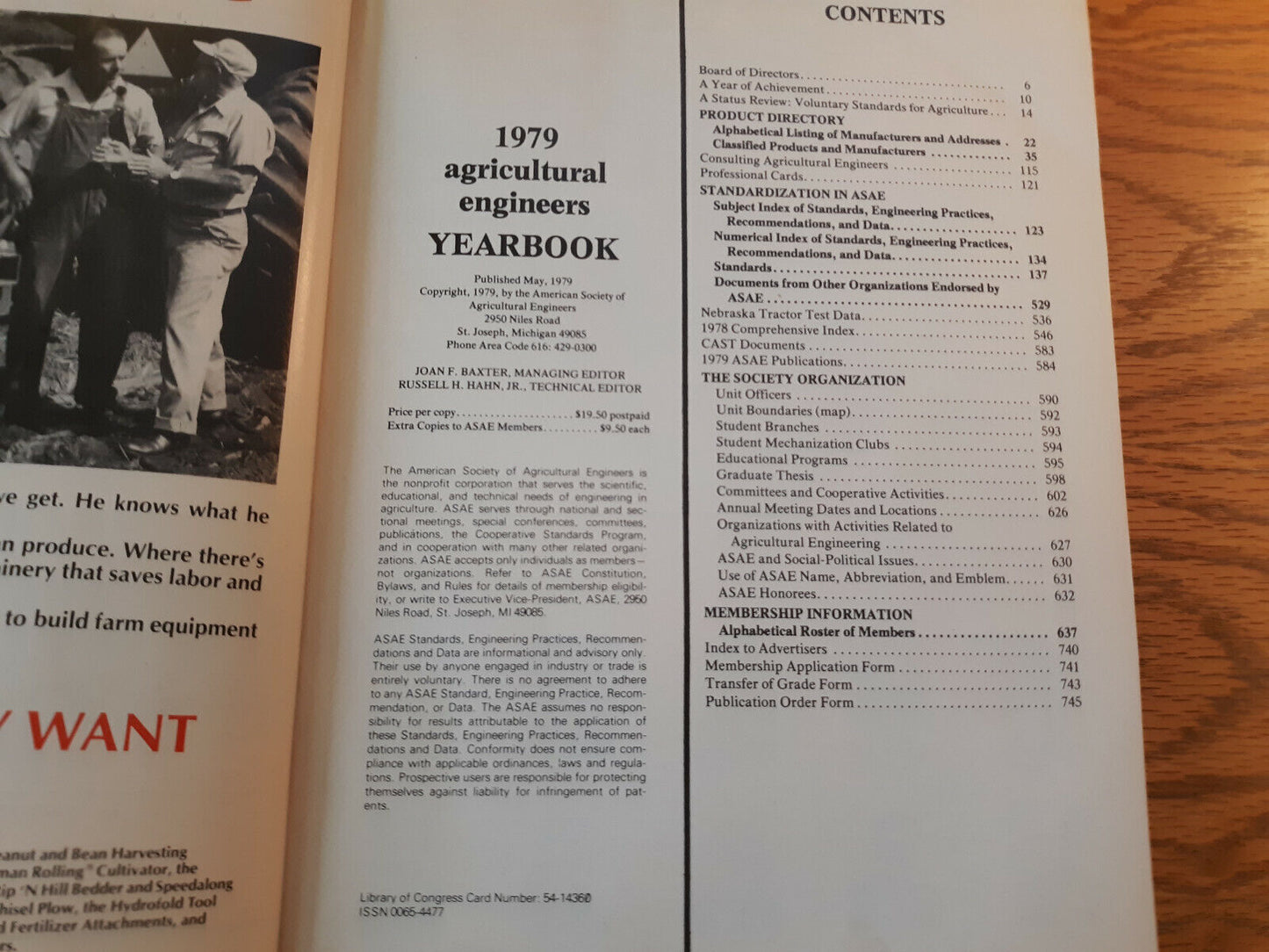 1979-1980 Agricultural Engineers Yearbook American Society Of Agricultural Engin