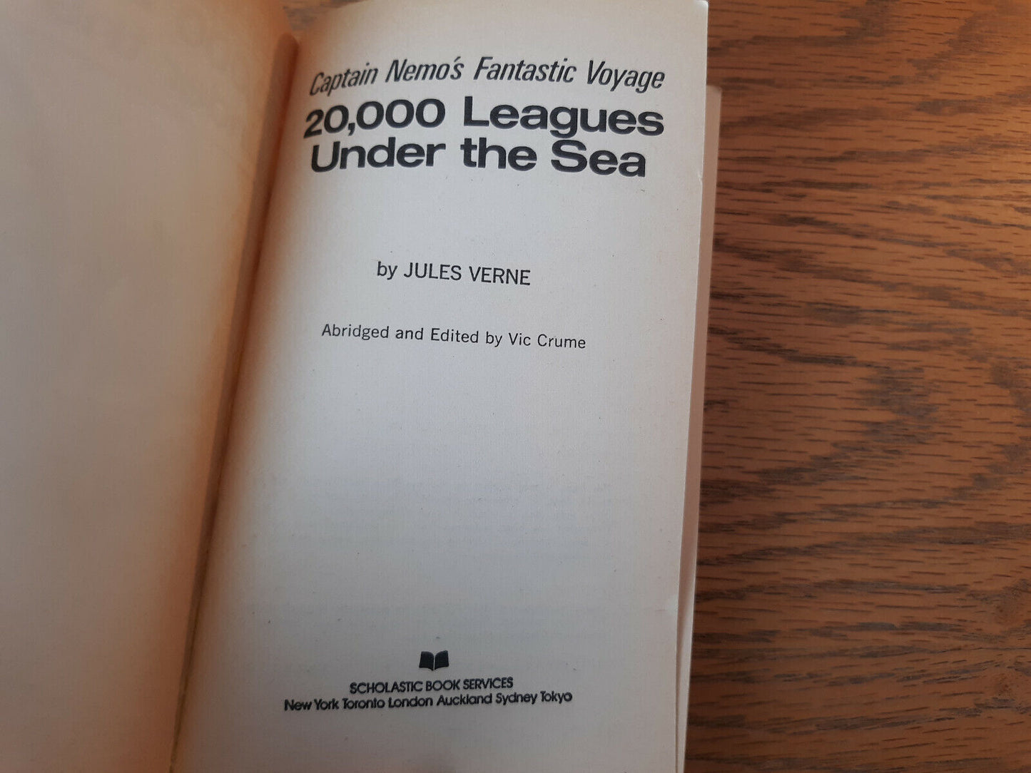 20,000 Leagues Under The Sea Jules Verne 1971 Scholastic