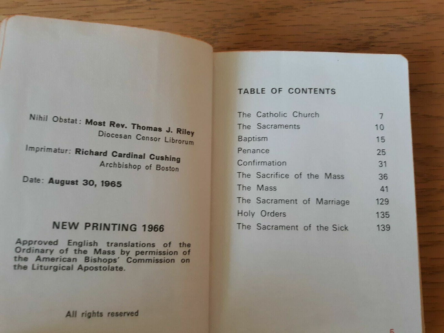 1966 Marian Children’s Mass Book by Sister Mary Theola Regina Press