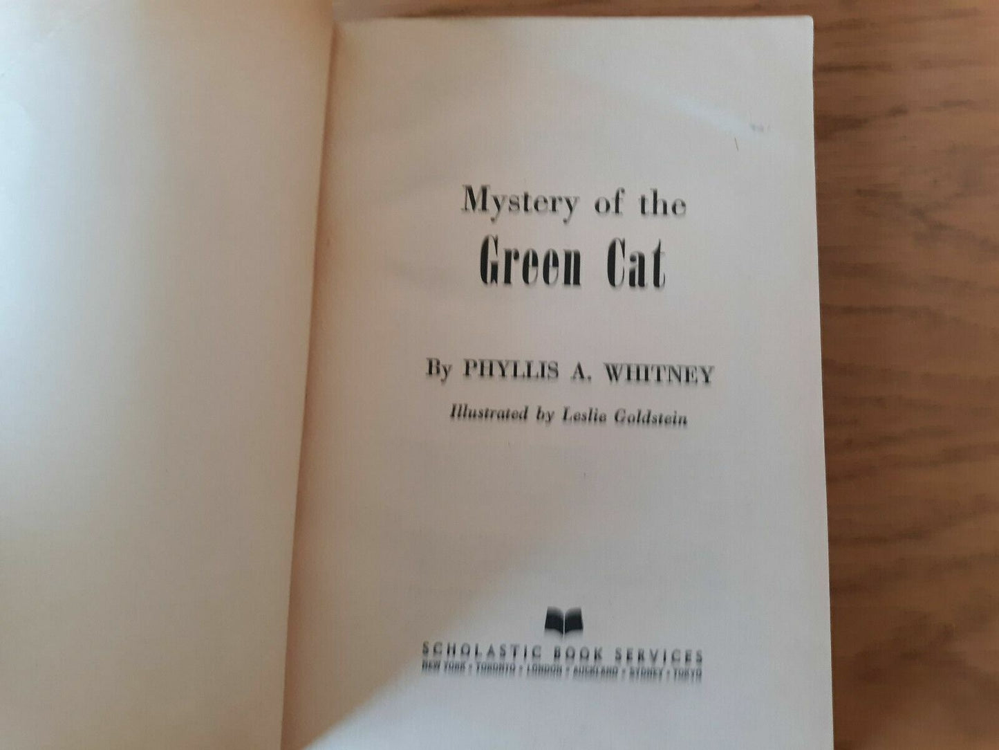 Mystery of the Green Cat by Phyllis A. Whitney 1959 Paperback