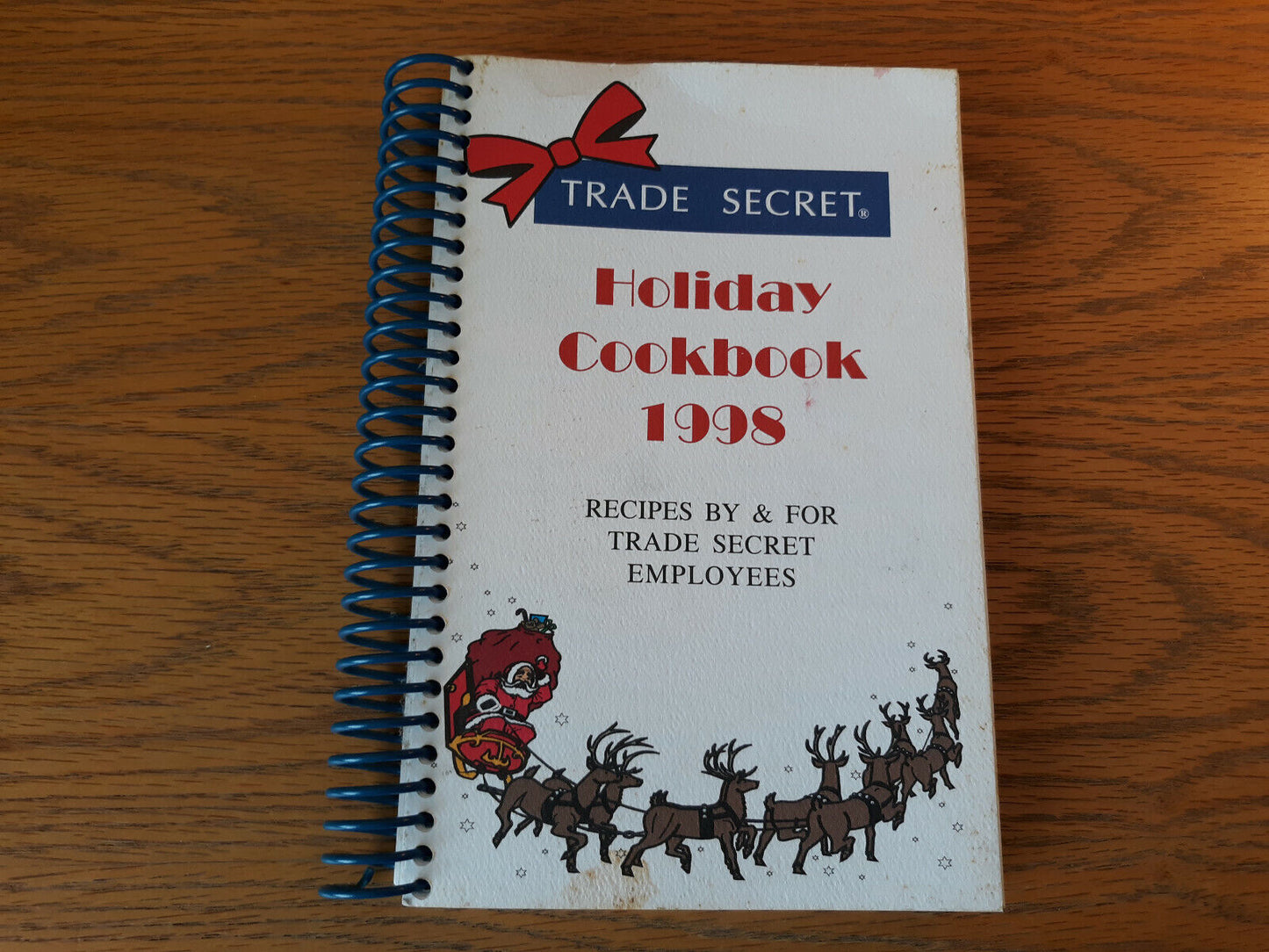 Holiday Cookbook 1998 Trade Secret Employees