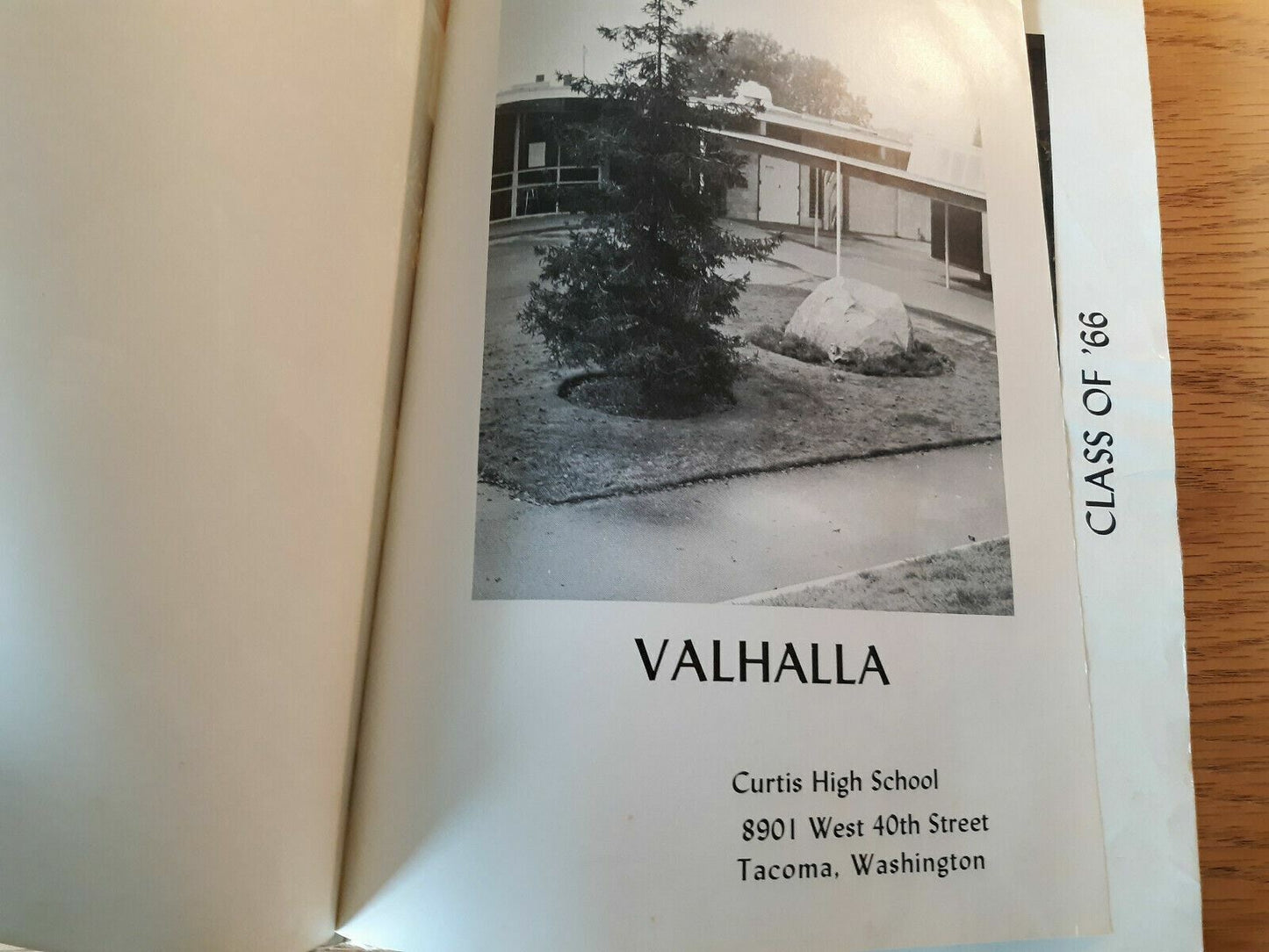 1966 Valhalla Curtis High School Tacoma Washington Yearbook