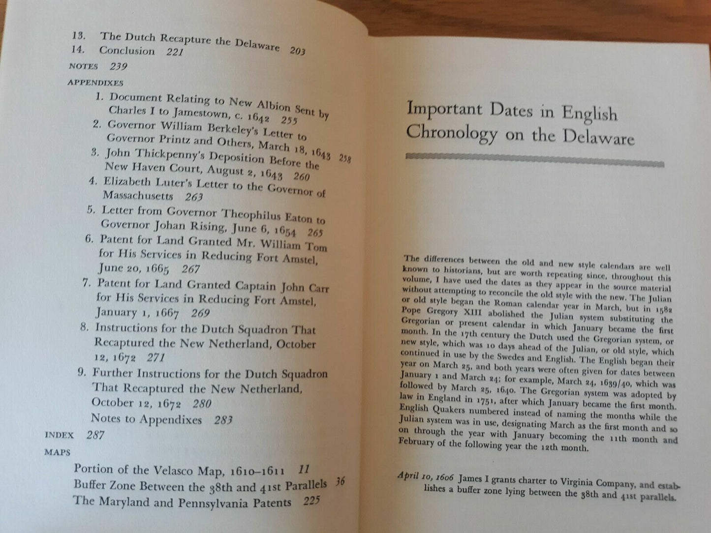 C A Weslager / ENGLISH ON THE DELAWARE 1610-1682. 1967 HC DJ