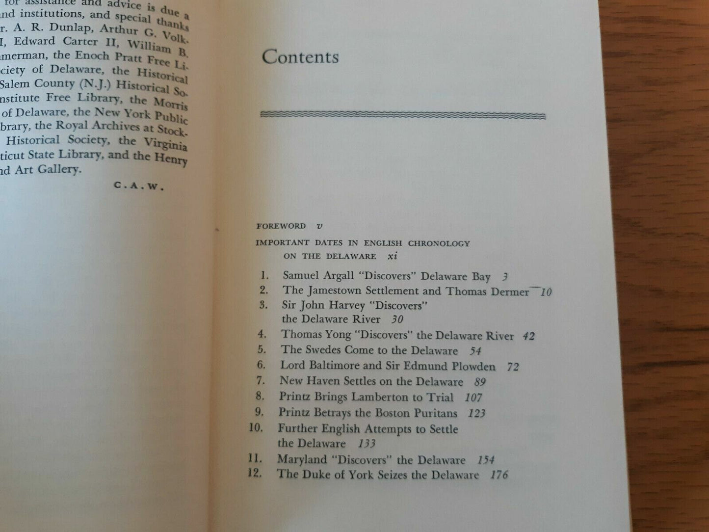 C A Weslager / ENGLISH ON THE DELAWARE 1610-1682. 1967 HC DJ