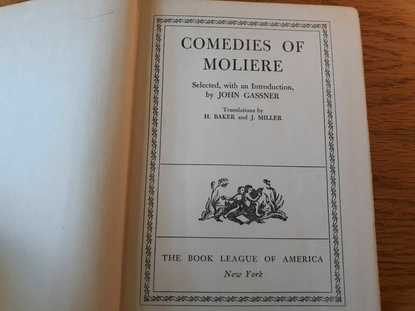 "Comedies of Moliere" Selected, With an Intro by John Gassner (Hardcover, 1946)