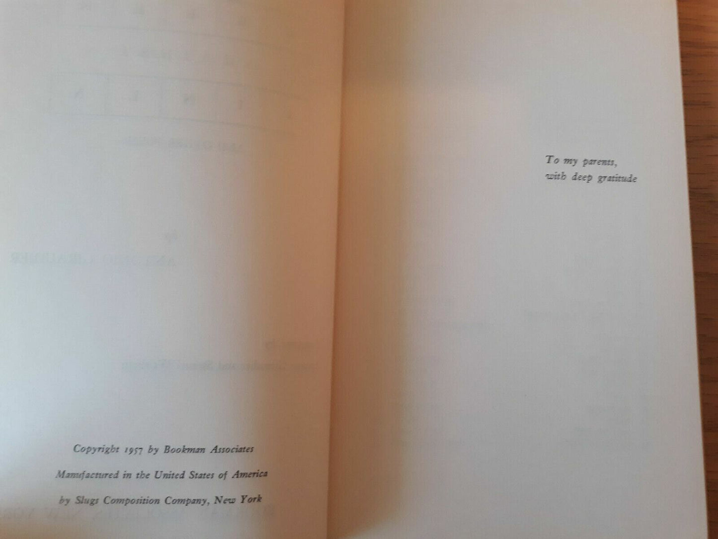 Green Against Linen And Other Poems. A Bilingual Edition 1957 Antonio Giraudier