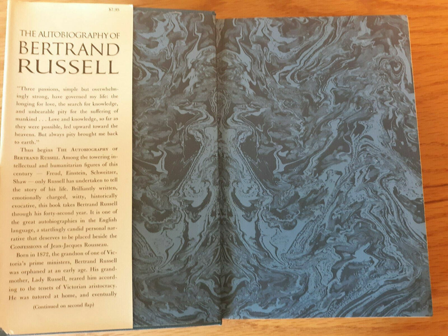The Autobiography of Bertrand Russell, 1872-1914 HC/DJ 1967 1st American Edition