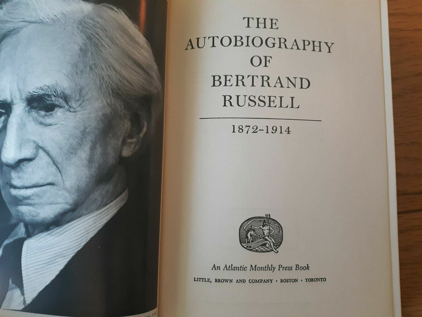 The Autobiography of Bertrand Russell, 1872-1914 HC/DJ 1967 1st American Edition