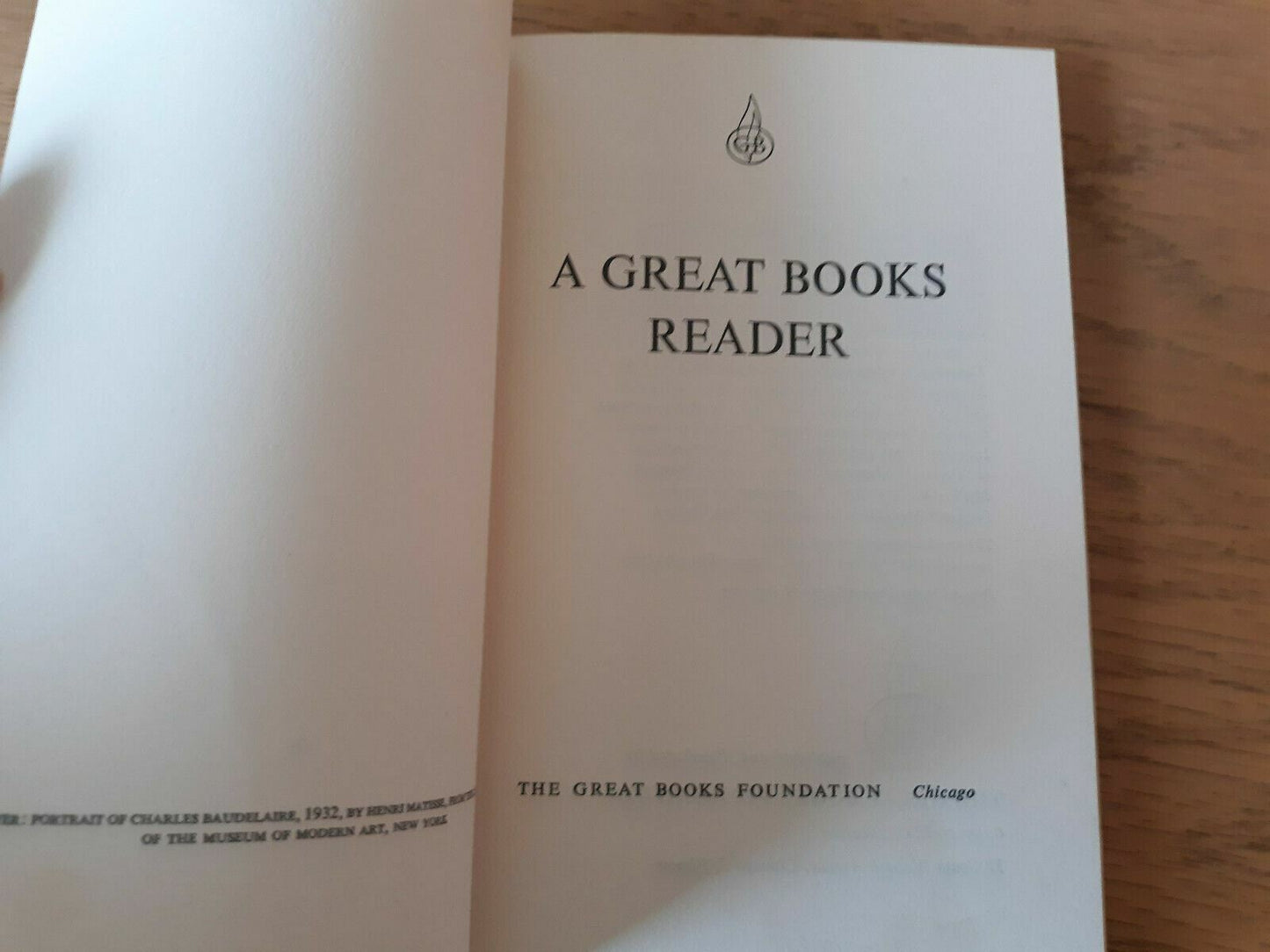 A Great Books Reader (The Great Books Foundation) 1955 Second Year Course