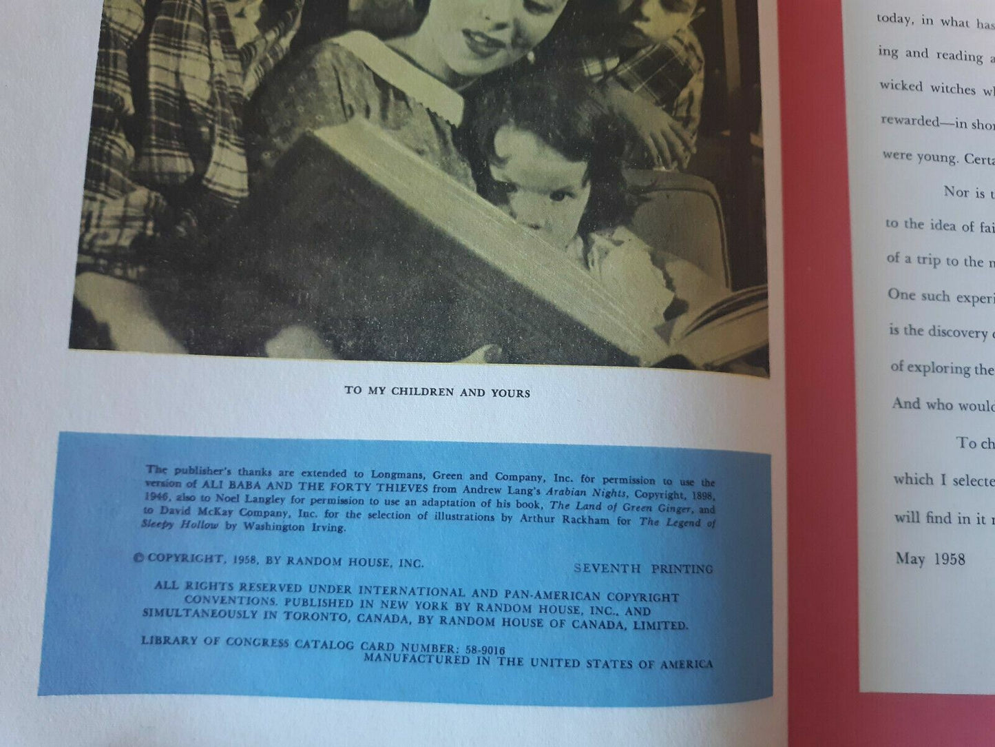 Shirley Temple's Storybook 1958 Seventh Printing