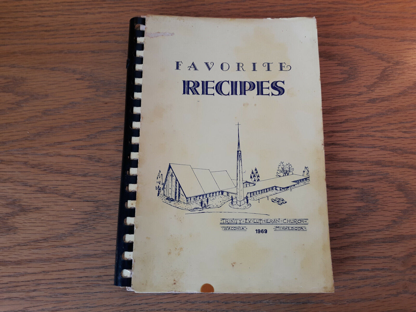 Favorite Recipes Trinity Lutheran Church Waconia Minnesota 1969 Cookbook
