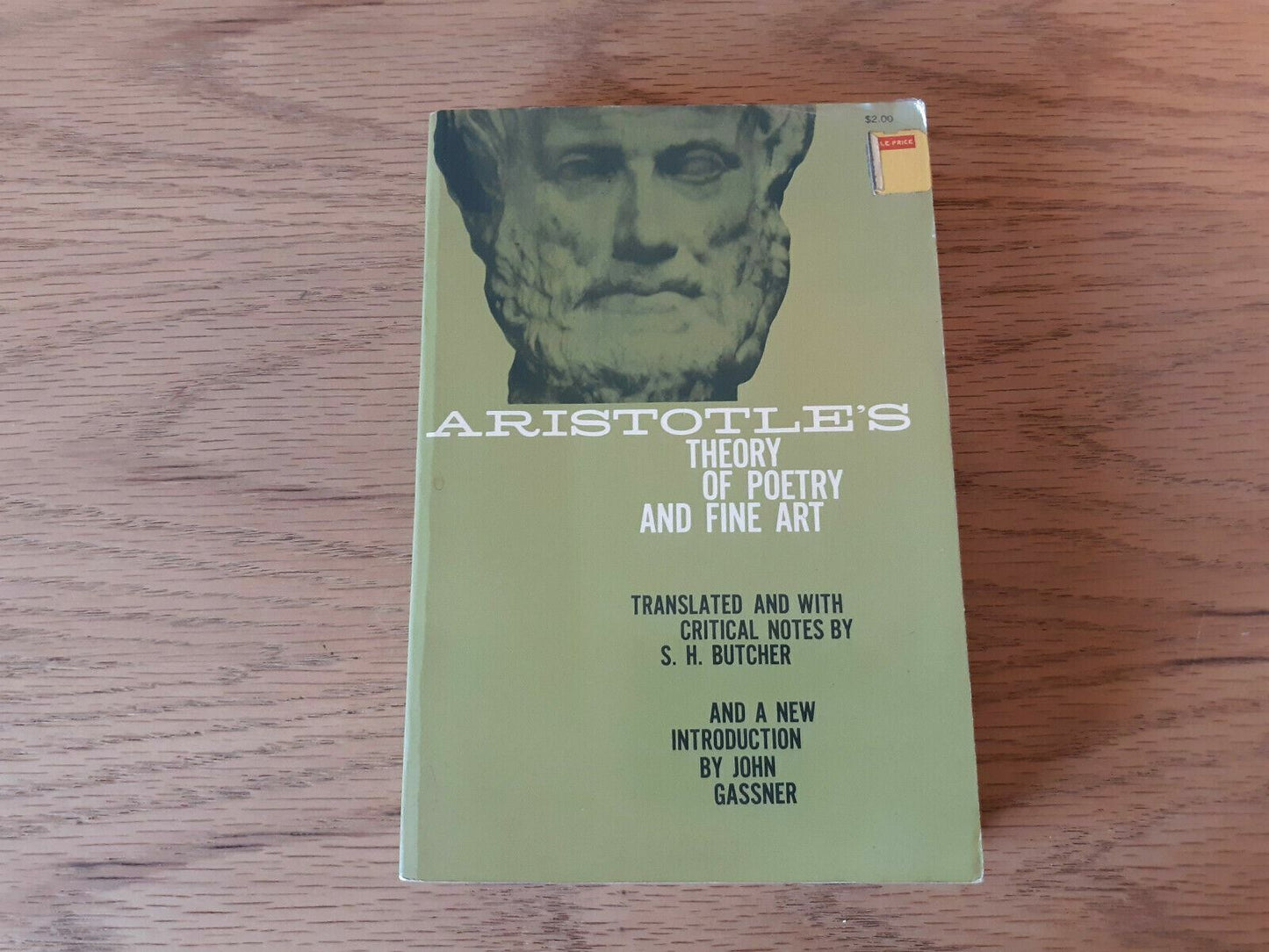 1951 Aristotle's Theory Of Poetry And Fine Art S.H. Butcher Gassner Dover 4th Ed