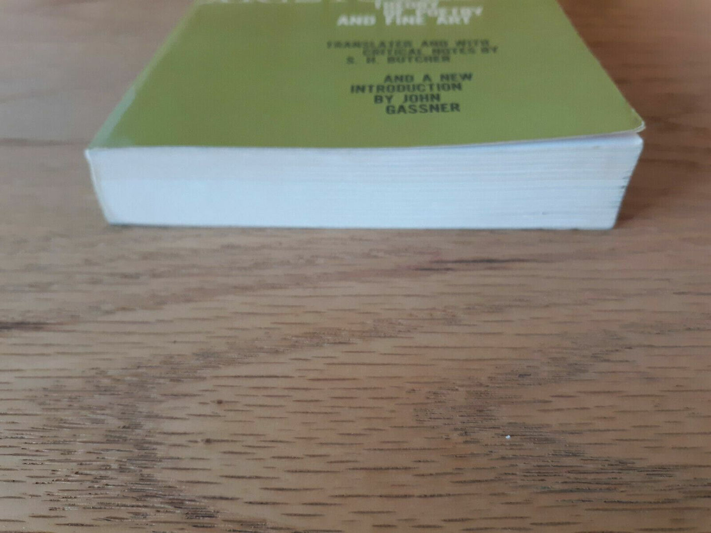 1951 Aristotle's Theory Of Poetry And Fine Art S.H. Butcher Gassner Dover 4th Ed