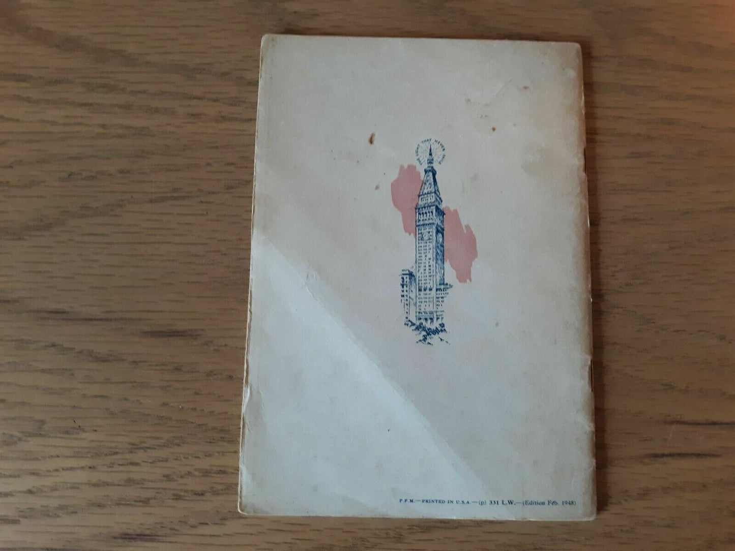 1948 Metropolitan Cookbook Met Life Insurance Co Vintage Paperback