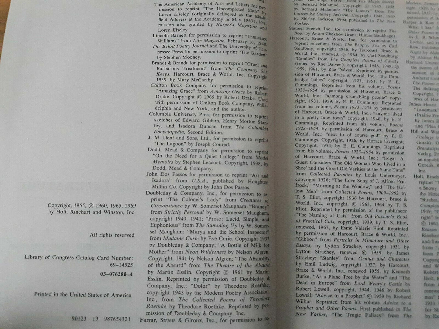 Interpreting Literature Fourth Edition by Knickerbocker Reninger 1969