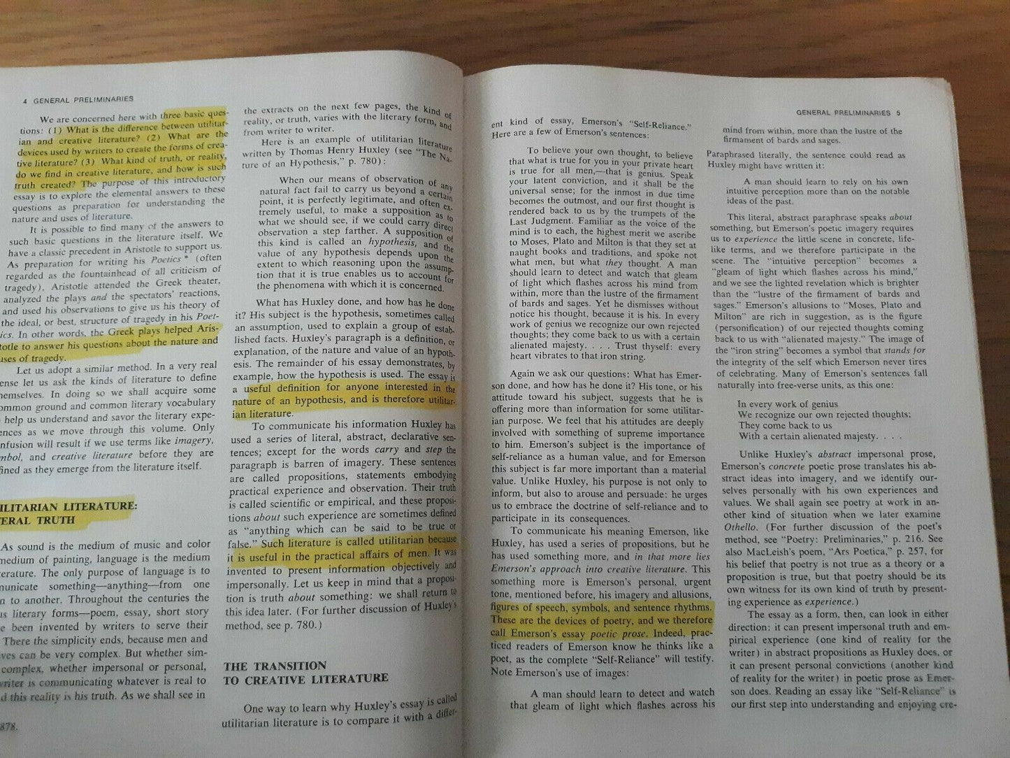 Interpreting Literature Fourth Edition by Knickerbocker Reninger 1969