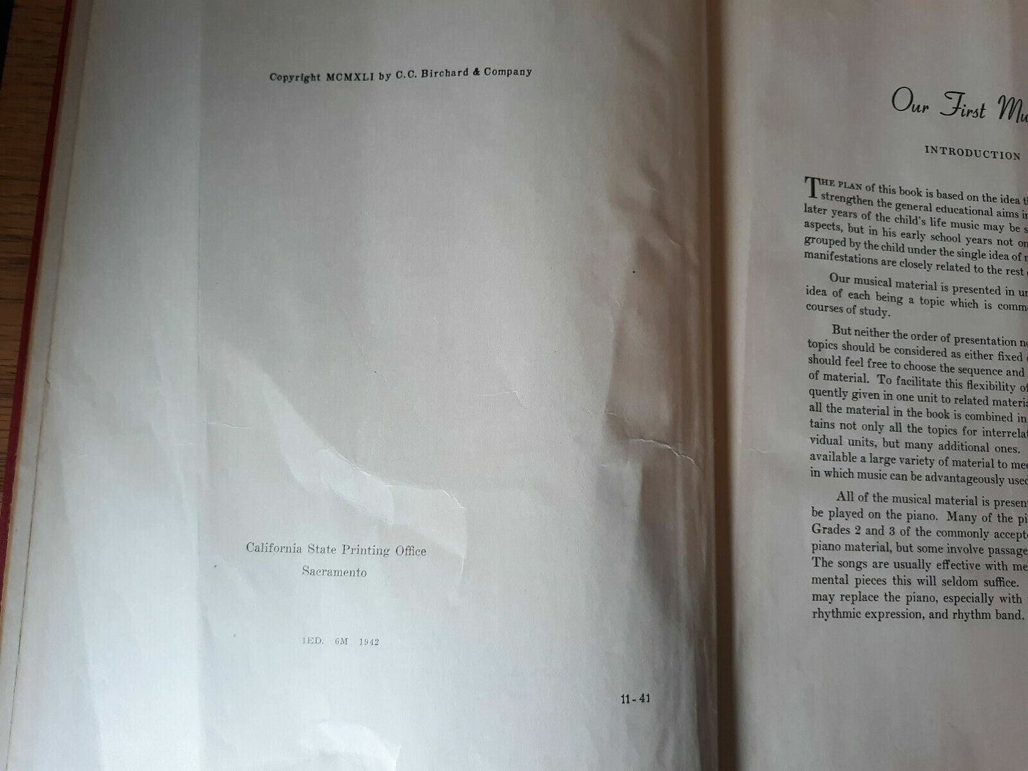 A Singing School Our First Music A Complete Book For Teachers 1942