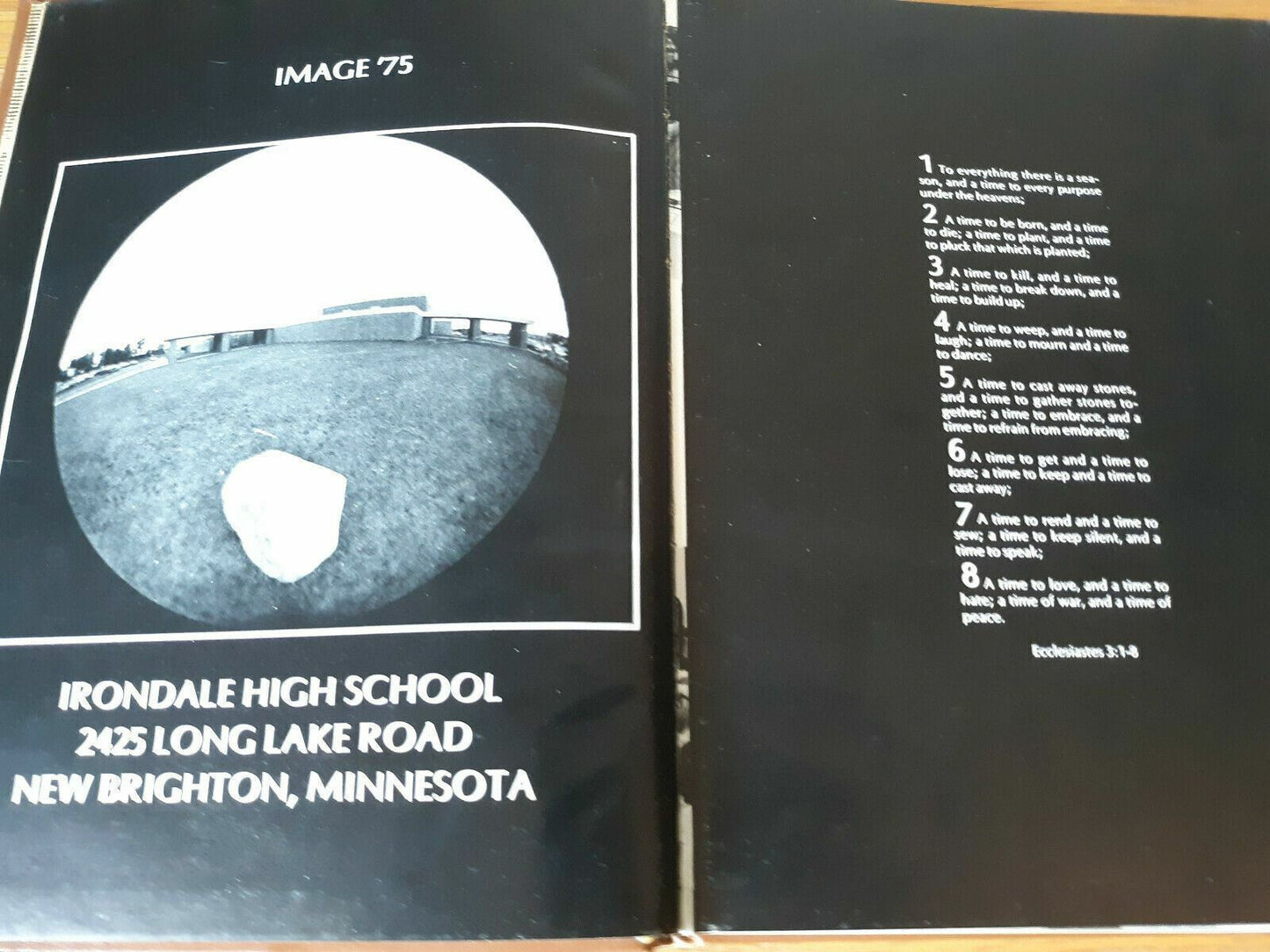 1975 Irondale High School yearbook New Brighton Minnesota