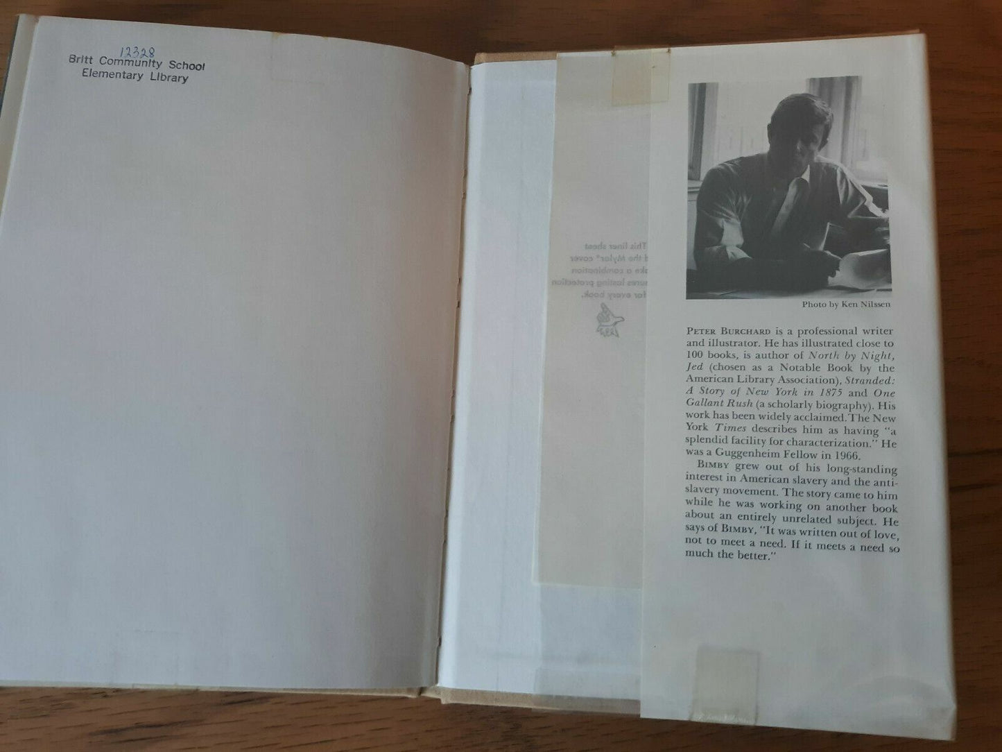 1968 BIMBY Hardcover Dust Jacket by Peter Burchard 9th Impression