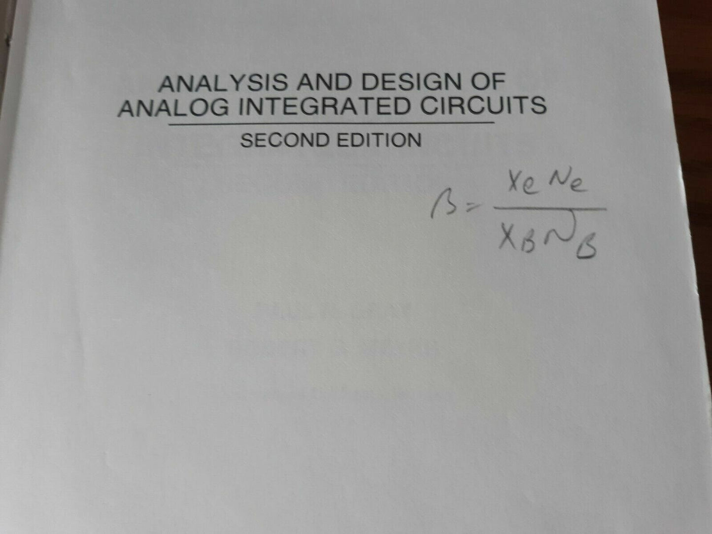 Analysis and Design of Analog Integrated Circuits 2nd Edition 1984