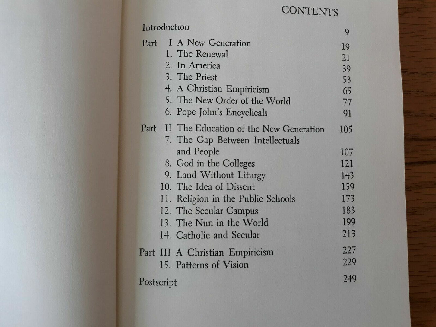 A New Generation American And Catholic Hardcover 1964 by Michael Novak