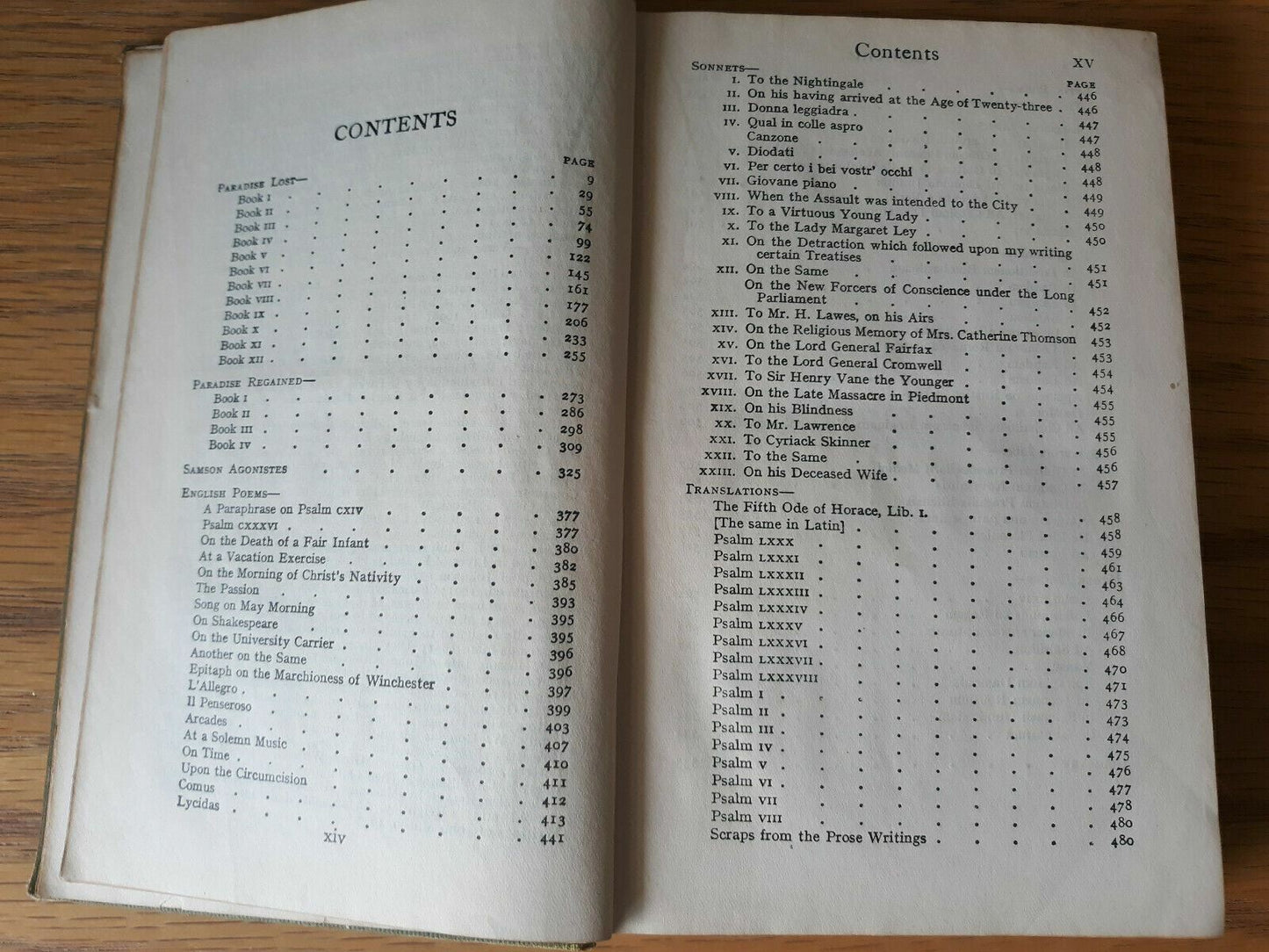 1914 The Poetical Works of John Milton