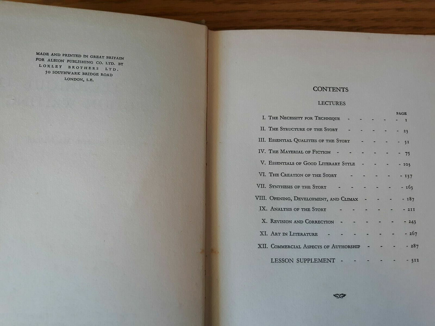 12 Lectures On The Technique Of Fiction Writing By Kenneth Macnichol