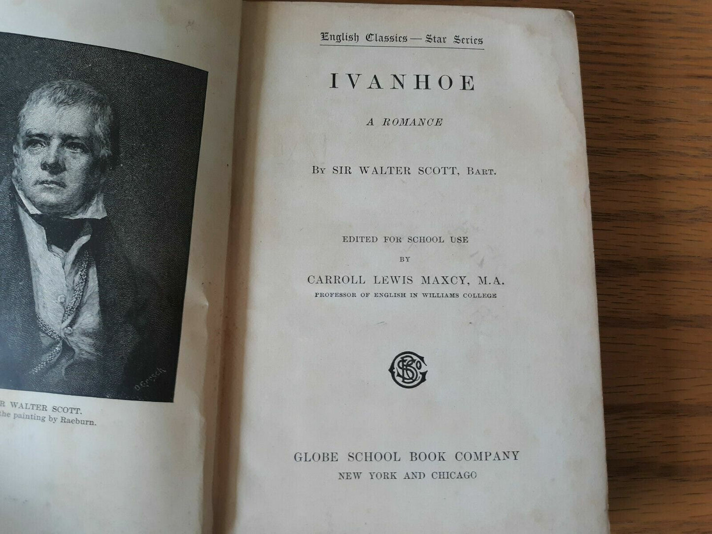 Ivanhoe Sir Walter Scott 1900 English Classics Star Series Globe School