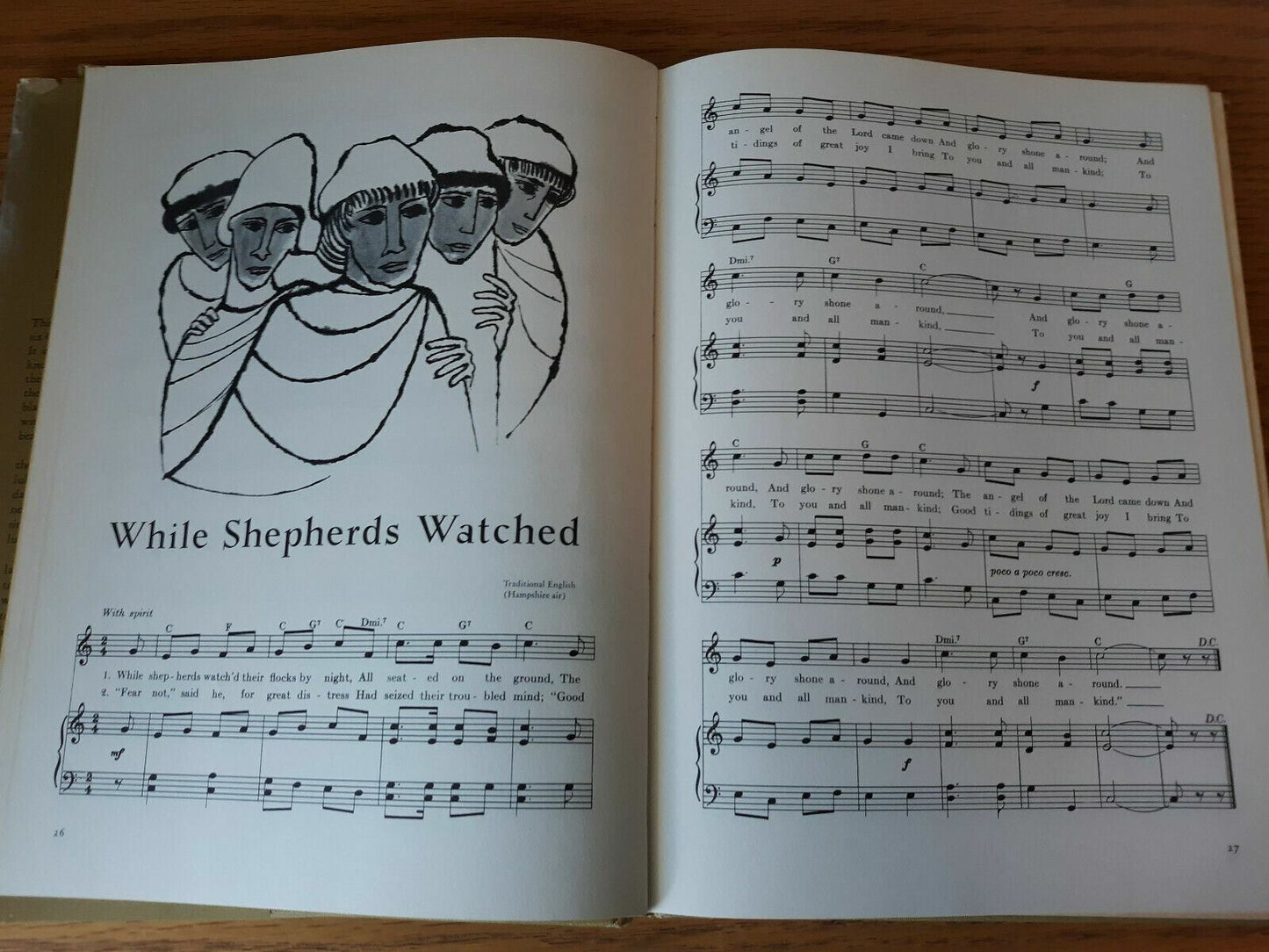 A Book Of Christmas Carols Haig & Regina Shekerjian 1st Edition 1963 HC DJ
