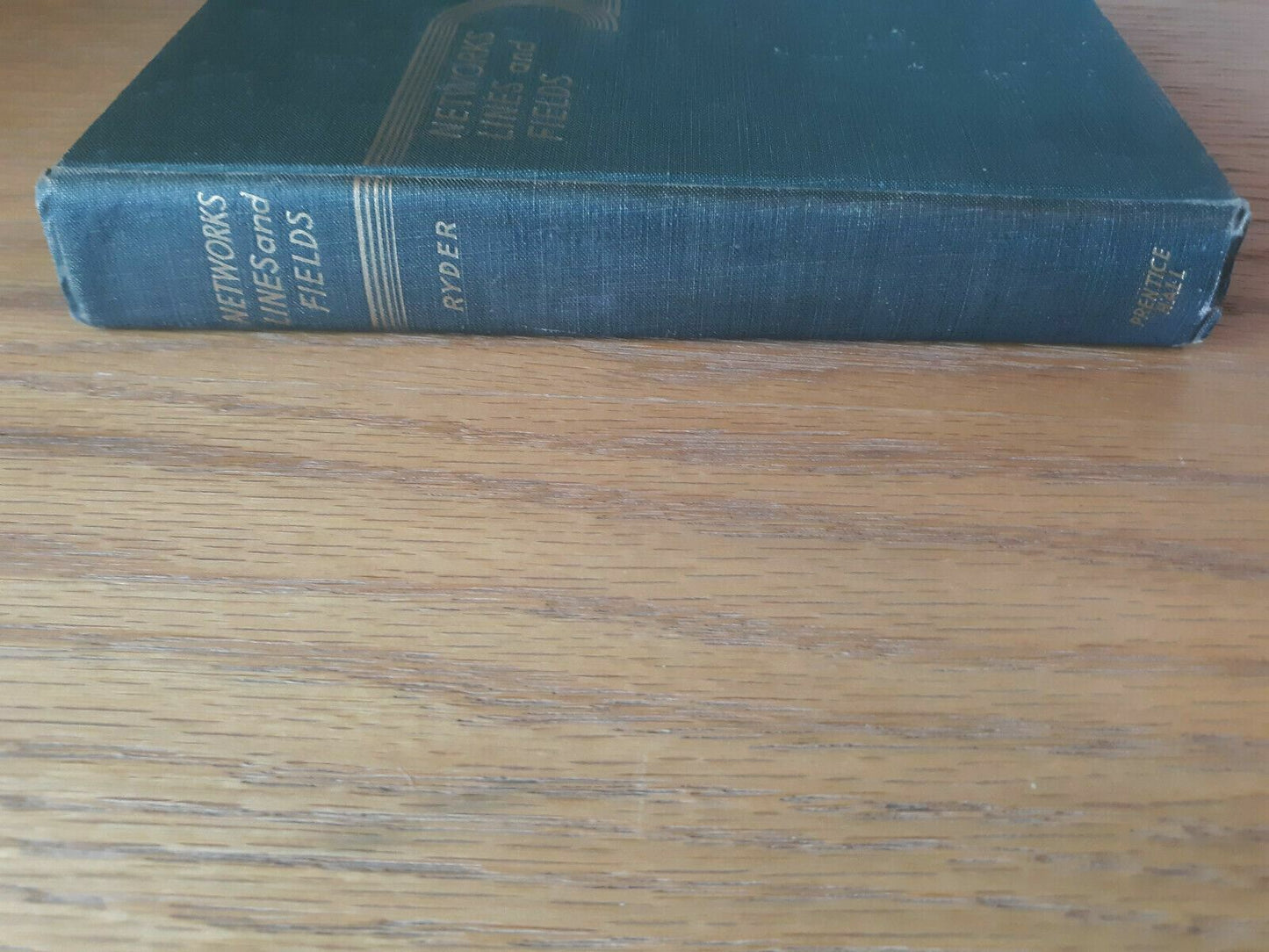 1949 Networks, Lines and Fields by John D. Ryder Hardcover Engineering Book